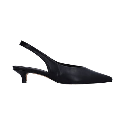 Zapatilla Dama Berlin Negra Destalonada Tacón Kitten