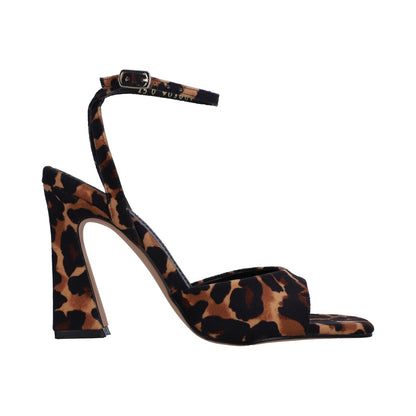 Sandalia Dama Berlin Animal Print Pulsera Tacón