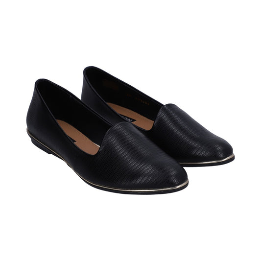 Balerina Dama Negra Slipper Con Grabado