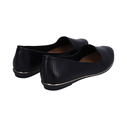Balerina Dama Negra Slipper Con Grabado