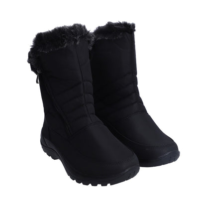 Bota De Nieve (snowboot) Dama Textil Negro