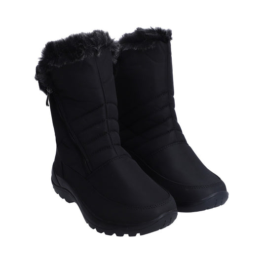 Bota De Nieve (snowboot) Dama Textil Negro