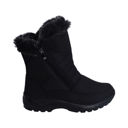 Bota De Nieve (snowboot) Dama Textil Negro