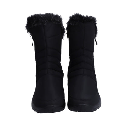 Bota De Nieve (snowboot) Dama Textil Negro