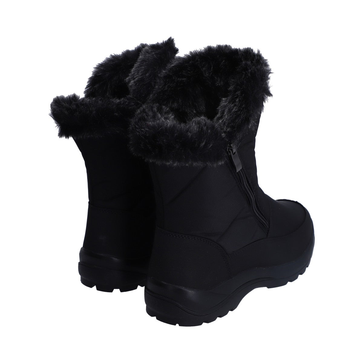 Bota De Nieve (snowboot) Dama Textil Negro