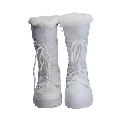 Bota De Nieve (Snowboot) Dama Textil Blanco